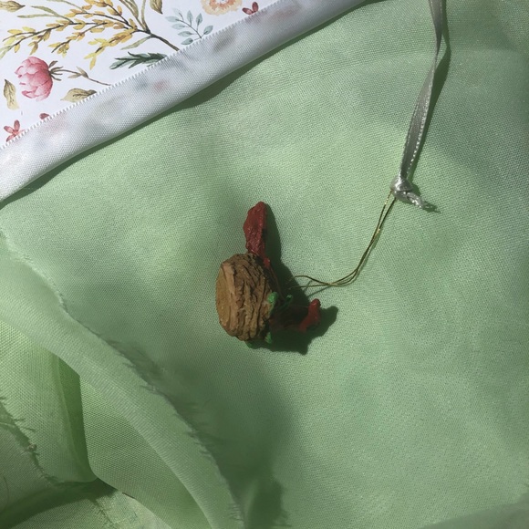 Elegant Floral Bookmark w Tiny Cardinal Nest Charm - Picture 4 of 7